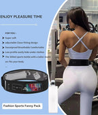 SENIKO Running Belt Hydration with Bottles,Fanny Pack Water Bottle Holder, Zipper Waist Pouch Fits Most phones,Zerobounce Design for Cycling Climbing Marathon (upgradation)