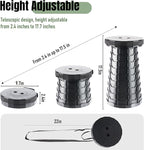 Upgraded Foldable Stool Thickened, Portable Collapsible Stool Retractable Stool for Fishing, Hiking Tours, BBQ, Parties, Outdoor Activities