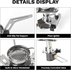 Fire-Maple Torch Gas Stove – Ultralight Backpacking Camping Stove, Built-in Piezo Ignition, Stainless Steel & Aluminum Alloy, Compact & Portable, Ideal for Hiking & Outdoor Cooking