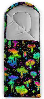 AILONEN Outer Space Astronaut Camping Sleeping Bags,Lightweight & Waterproof,3 Season Warm & Cool Weather,Cartoon Sleeping Bags for Kids,Boys Girls Travelling,Outdoors