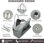 Large Women Travel Duffle Bag - Carry on Overnight Bag Weekend Travel Duffel Tote Bag Yoga Gym Bag with Wet Pocket Toiletry Weekender Overnight Bag for Travel Business Trips Sport Hospital