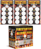 Mystical Fire Pellet Fire Starters 144 Count - 18 Pack 8 Pellets Each – Odorless, Waterproof, & Quick-Lighting – Perfect for Charcoal Grills, BBQ Smoker, Firepits, Wood Stoves & Outdoor Cooking