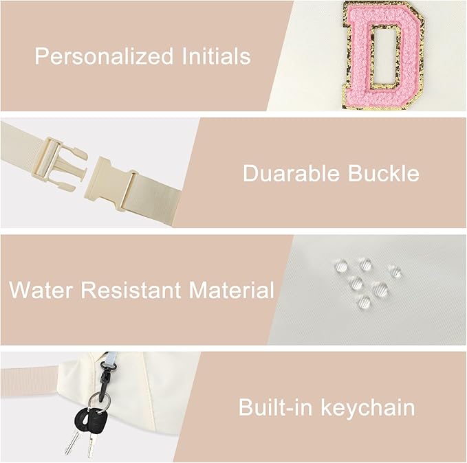 MAXTOP Large Crossbody Fanny Pack with 4-Zipper Pockets,Gifts for Enjoy Sports Festival Workout Traveling Running Casual Hands-Free Wallets Waist Pack Phone Bag Carrying All Phones