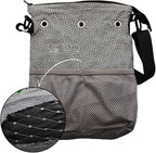 PurTraSafe Anti-Theft Crossbody Purse, UHMWPE & HPPE level V Material, Gray, Portable Key Lock Storage Purse for Travel, Camping, Pool, Beach, and More