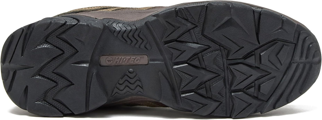 HI-TEC Ridge Low Waterproof Hiking Shoes for Men, Lightweight Breathable Outdoor Trekking and Trail Sneakers, Sizes 7 to 15, Medium and Wide Width