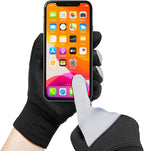 Waterproof Merino Wool Touchscreen Gloves – 3-Layer Thermal Winter Gloves with Nylon Outer, Windproof & Breathable for Outdoor Sports,Cycling,Hiking,Skiing Unisex