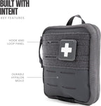 MY MEDIC Everyday Carry First Aid Kit - Emergency Survival Essentials, Medical Supplies & Accessories Bag for Travel Car, Home, Boat, Camper or Backpack - Gray