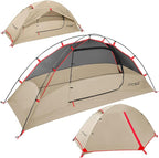 Clostnature Crux Lightweight Tent for Backpacking - 1/2/3/4 Person Ultralight Backpacking Tent, Waterproof Easy Setup Camping Tent, Hiking Tent for Outdoor, Hiking and Mountaineering