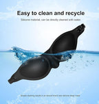 Moisture Chamber Glasses for Dry Eyes,3D Contoured Steep Eye Mask,Silicone Dry Eye Relief Goggles,Reusable Comfortable & Lightweight Sleep Mass(Black)