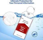 30 Pack Luggage Tags Travel Essentials & Cruise Essentials for NCL, Princess, Carnival, Royal Caribbean & Celebrity Cruise Ships by SEAVILIA