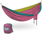 ENO DoubleNest Hammock - Lightweight, Portable, 1 to 2 Person Hammock - for Camping, Hiking, Backpacking, Travel, a Festival, or The Beach - Seafoam/Berry/Melon