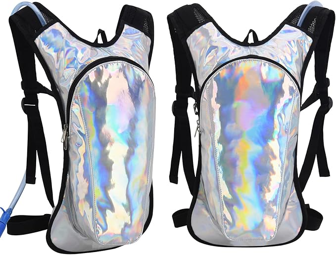 Roptat Hydration Backpack Pack with 2L Hydration Bladder - Lightweight Water Backpack Water Pouch for Women Men Running Riding Biking Music Festival