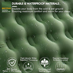 MEETPEAK Extra Thickness 5 Inch Inflatable Sleeping Pad Built-in Pump, Durable Waterproof Camping Air Mattress for Backpacking Traveling Hiking, Compact & Lightweight Camping Sleeping Mat