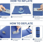 Elegear Self Inflating Sleeping Pad, Built-in Electric Pump 3.1" Ultra-Thick Memory Foam Camping Mattress with Pillow Foam Sleeping Pad for Camping R-Value 9.5 Foam Camping Pad for Car/Traveling