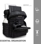 Kenneth Cole REACTION Emma Women's Backpack 15" Laptop Bag for Work, High School, College, Travel, Black Diamond