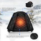 Hi Vis Rain Jackets, Reflective Safety Jacket with Pockets for Men& Women, Construction Coats for Cold Weather, Waterproof Rain Gear, Class 3, Black Standard, 4XL