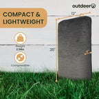 Camping Pillow, Compressible Memory Foam Travel & Camp Pillow for Sleeping Bag with Washable Fleece Pillowcase & Portable Storage Bag, Lightweight, Easy Carry for Outdoors Backpacking Pillow