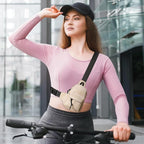 Peicees Small Crossbody Bag Purse For Men Womens Mini Sling Bag Chest Backpack Phone Holder Water-Resistant