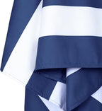 Dock & Bay Beach Towel - Quick Dry, Sand Free - Compact, Lightweight - 100% Recycled - Includes Bag - Cabana - Whitsunday Blue - Large (160x90cm, 63x35)