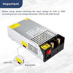 AC to DC Converter 12V Power Supply 1200W Max 100A SMPS 110v to 12v Converter Switching Power Supply Transformer for Car Radio/Stereos, RV, 3D Printer, Led Strip, Motor Pump, CCTV