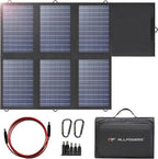 ALLPOWERS 60W Portable Solar Panel Monocrystalline Solar Charger, Durable Power Backup for Power Station RV Camping Fishing Off-Grid Home Use(SP026 (60W)