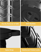 Upgraded Collapsible Stool with Detachable Cushion & Waterproof Bag - 400lbs Heavy Duty Portable Folding Stool for Adults, Telescoping Camping Seat with Carrying Straps for Fishing Hiking Travel BBQ