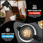 27Oz Thermal Coffee Carafes For Keeping Hot/Cold, Stainless Steel Coffee Carafe, Dustproof Insulated Water Carafe for Party/Home,Cream