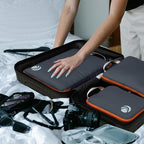 Cipway Compression Packing Cubes, Ultralight Luggage Organizer Bags, Travel Essentials for Carry on Suitcase (3 Piece,Gray)