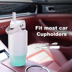 32oz Insulated Water Bottle, Fit in Any Car Cup Holder, Water Bottle with Straw Lids, Stainless Steel Insulated Water Flask Double Wall Leak-proof BPA Free to Keep Cold&Hot