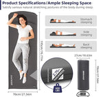 INVOKER Camping Sleeping Pad 2.75” Memory Foam Fast Self Inflating Insulated Durable Camping Mat Air Mattress with Pillow，for Tent, Traveling, Car, Camping, Grey