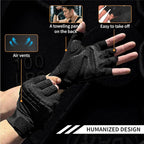 VWX Workout Gloves for Men and Women, Anti-Slip Gel Palm for Gym, Weight Lifting, Cycling, Weightlifting, Exercise, Climbing with Breathable and Sweat-Wicking Fabric