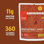 GOOD TO-GO Breakfast Hash (6-Pack of Single Servings) | Camping & Backpacking Food | Just Add Water Backpacking Meals | Good To-Go Dehydrated Meals Taste Better Than Freeze Dried Food
