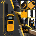 Retevis RB48 Walkie Talkies with Earpiece, Mil-Standards 810H, Waterproof Heavy Duty Two Way Radios, Vibration Call, 2000mAh, NOAA, 2 Way Radio Long Range(2 Pack)