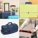 uxcell 5 Pcs Luggage Handle Wrap, Hollow Neoprene Handbag Grip Cover Protector Luggage Identifiers Suitcase Handle Wraps for Luggage Suitcase Travel Bags, Pink