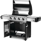 Napoleon 485 Stainless Steel Propane Gas Outdoor Grill – 4-Burner BBQ with Instant Ignition & Locking Caster Wheels