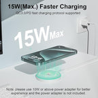 MagSafe Charger 2Pack 15W Magnetic Wireless Charger Fast Charging Pad with 6FT USB C to USB C Cable Compatible with iPhone 17/16/15/14/13/12 Series & AirPods 4/3/2/Pro | Strong Magnet Technology