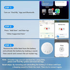 GPS Tracker for Vehicles No Monthly Fee,Tracker Device for Vehicles Work with Apple Find My(iOS Only),Real Time GPS Car Tracker Mini Hidden Car Tracker with Magnetic Case (Black,2PCS)