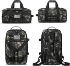 ETRONIK Gym Bags for Men, Tactical Duffle Bag Backpack with Shoe Compartment, 3 in 1 Carry on Bag Travel Backpack with Wet Pocket, Weekender Overnight Range Bag for Workout Football Gym, Camouflage