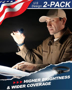 Headlamp Rechargeable 2PCS,4500L Super Bright Light Bright LED Rechargeable Headlight with White Light, Waterproof Head Lamp with Headband for Outdoor Camping, Hiking,Camping Essentials,Working