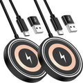 Magnetic Wireless Charger, 15W Fast Wireless Charging Pad Magsafe Charger for iPhone Air/iPhone 17/17 Pro Max/16/16 Pro/16 Pro Max/16 Plus/15 Pro Max/14/13/12 AirPods Pro 4/3/2/Pro with Dual Ports