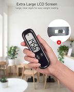 LUGGEX Luggage Weight Scale, Suitcase Scale, Luggage Scale Travel Digital, Travel Scale with Large LCD Display, Portable & Battery Included (Black, 1 Pack)