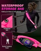 LED Reflective Belt Sash - 5 Lights Colors & 3 Light Modes High Visibility Night Safety Belt, Rechargeable Light Up Running Gear Adjustable Vest Straps for Runners Walkers Men Women