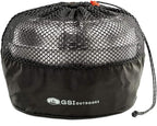 GSI Outdoors Glacier Stainless Steel Base Camper - Medium - 3 Pieces Cookset - Compact, & Durable Pot Pan for Camping