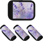 Qilmy Water Painting Wildflowers Luggage Handle Wrap 4Pack Luggage Identifiers Tag Comfort Handle Grips Cover for Stroller Suitcase Bag Airplane Travel Accessories798