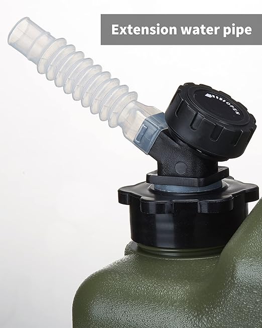 UPWOIGH 5 Gallon Water Jug, Camping Water Container, Truly No Leakage Water Storage with Spigot, Large Military Green Water Tank,BPA Free Portable Overlanding Gear for Outdoors,Hiking