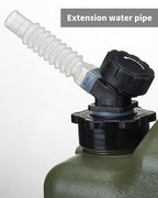 UPWOIGH 5 Gallon Water Jug, Camping Water Container, Truly No Leakage Water Storage with Spigot, Large Military Green Water Tank,BPA Free Portable Overlanding Gear for Outdoors,Hiking