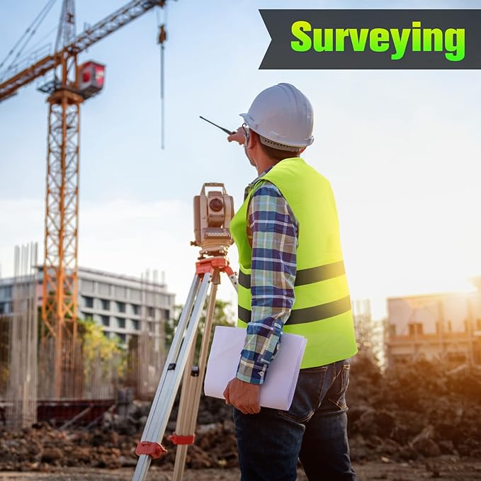 JaGely High Visibility Safety Vest Bulk Reflective Mesh Security Vest for Men Women Work Cycling Runner Neon