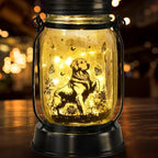 Golden Retriever Gifts for Women/Men Golden Retriever Solar Lanterns Dog Mom Birthday Dog Lovers Lantern Pet Loss Pet Memorial Lights Solar Garden Decoration for Yard, Patio,Backyard,Porch Torches