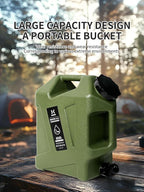 HAIGE Gallon Water Container with Spigot (3.2 Gallon Water Jug Green)