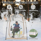All Weather Proof Pod Sports Pod,540°View Weather Tent,1-4 Person Instant Tent with Sealed Floor,Outdoor Screen House with Carrying Bag,Screen Room for Sport Event,Camping,Fishing